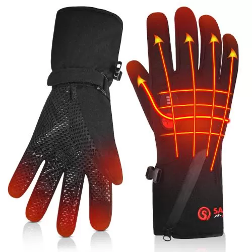 Savior Glacier heated finger glove SHGS88B - black